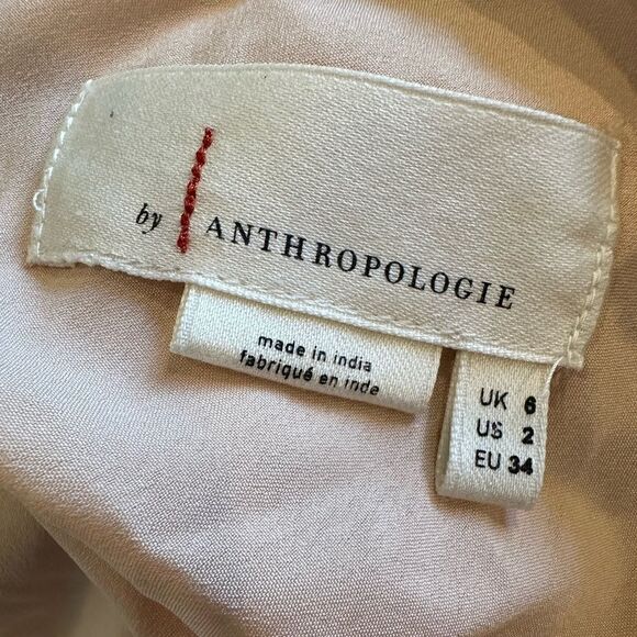 Anthropologie Amelie beaded cami top peach pink - Picture 5 of 5